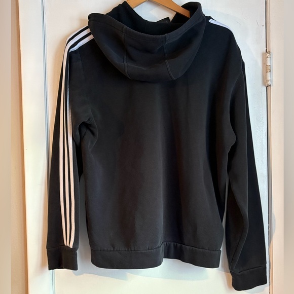 Adidas Black Hoodie with White Accents - Picture 7 of 7
